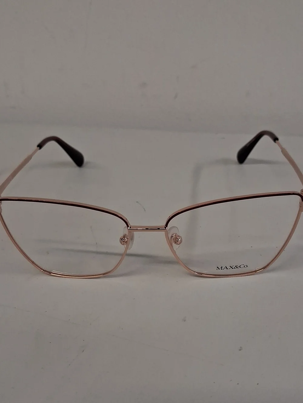 NWOT Womens Rxable Max & Co. MO5035 Rose Gold Cat-Eye Eyeglass Frames